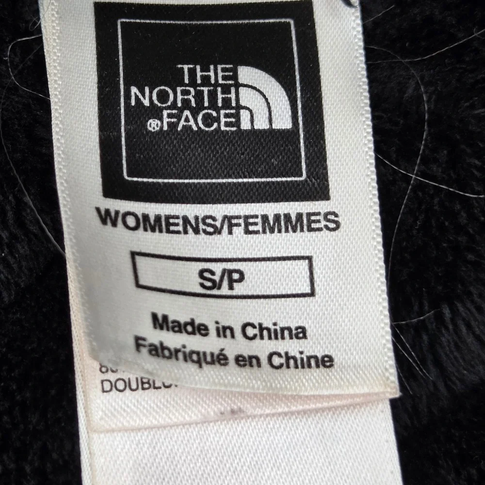 The North Face Quilted Jacket Womens S Quilted Fleece Lined Funnel Neck Black